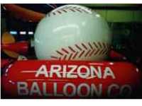 Baseball helium balloons and special shape helium trade show balloons