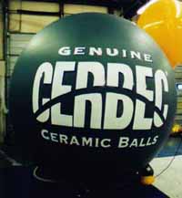 Helium trade show balloons