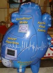 Custom shape realistic human heart shape trade show balloon