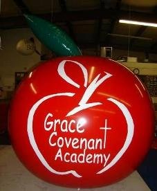 Apple logo helium balloon for trade show